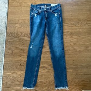 Womens Rag & Bone Distressed Skinny Jean 27